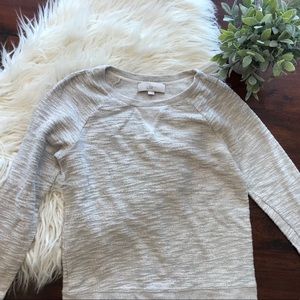 Ann Taylor Loft gray sweatshirt S